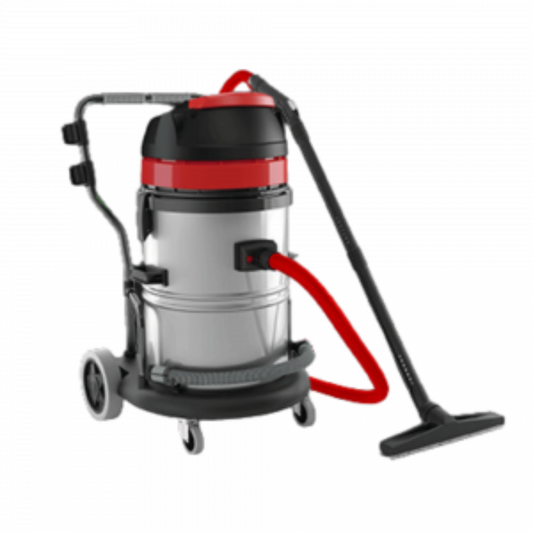 Aspirapolvere solido/liquido 2400W da 62 litri + accessori